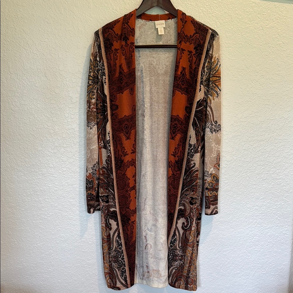 Chico's Multicolor Long Cardigan